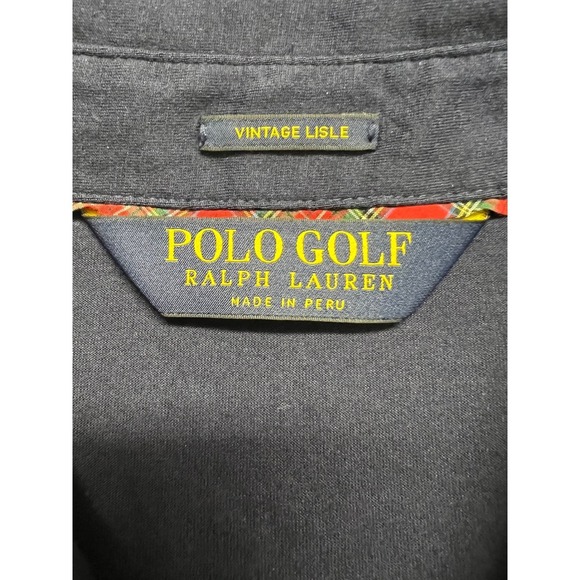Polo Golf Ralph Lauren Mens Navy Short Sleeve Polo Shirt M Greenbriar Classic - Picture 3 of 10